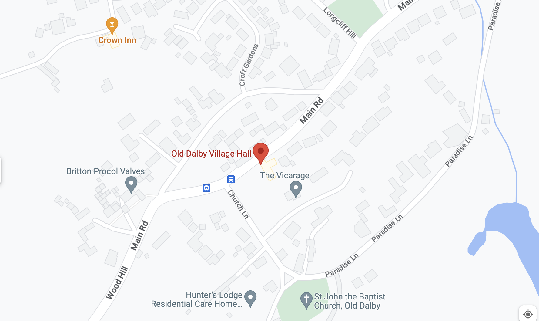 Map of Old Dalby